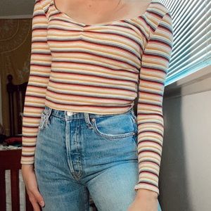 Urban Outfitters Striped Long-sleeve Shirt